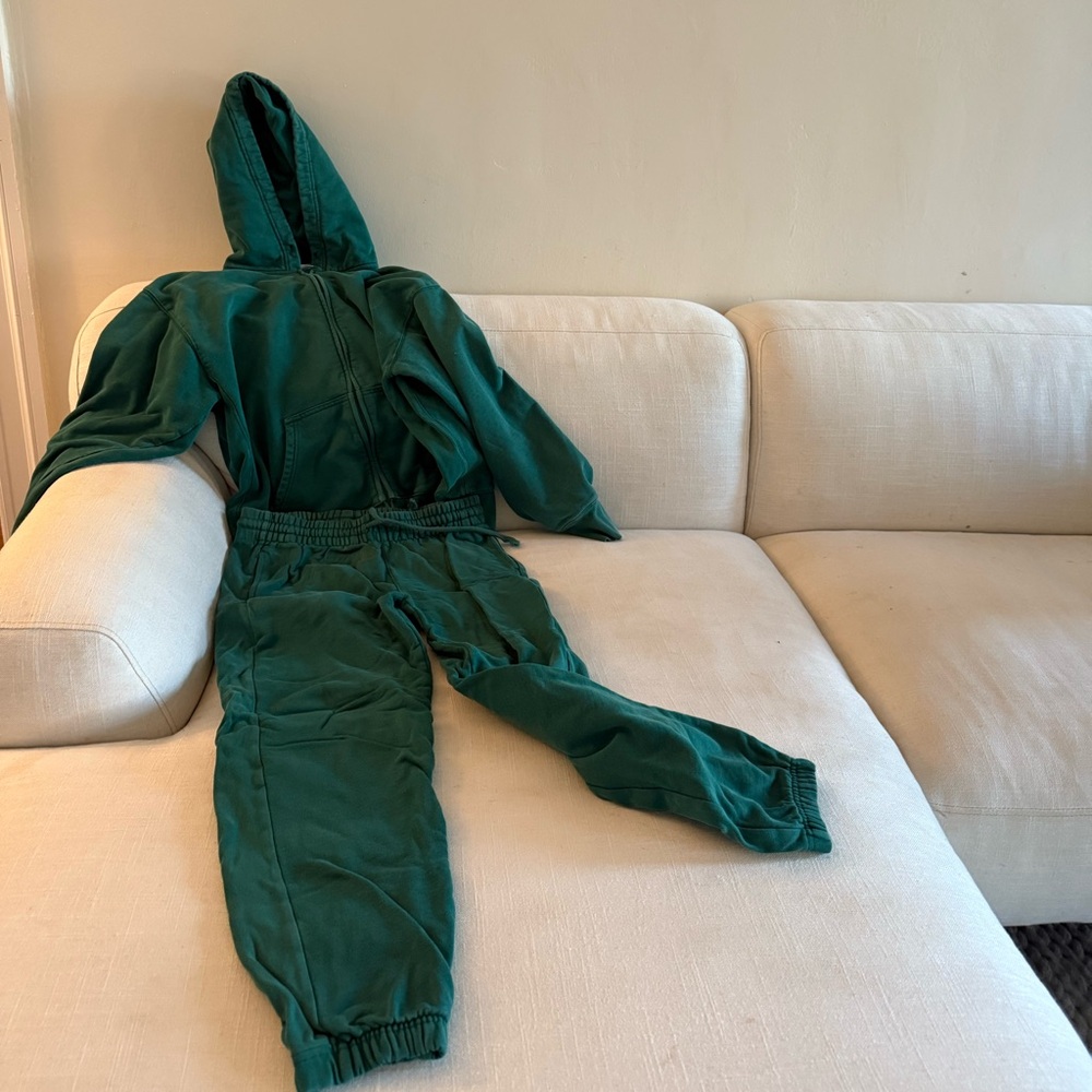 Aritzia Green Track Suit